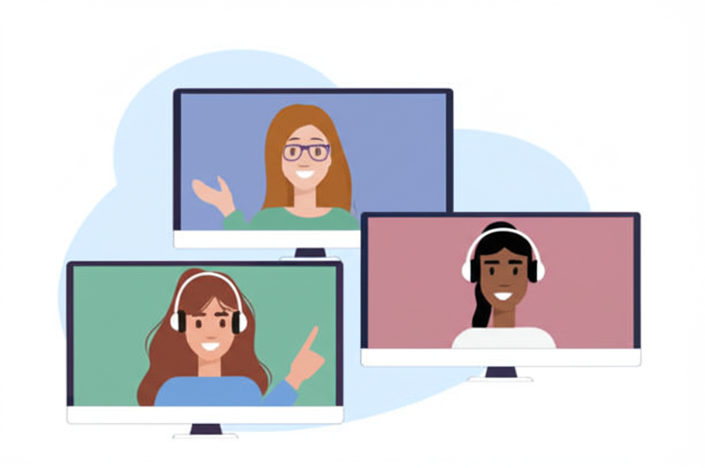 Students learning online